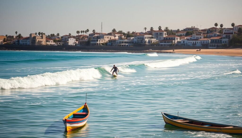 surfing in Taghazout